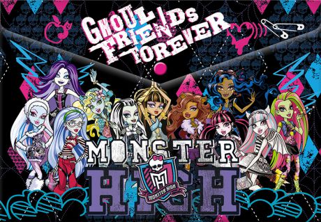 Канцелярия Monster High Папка-конверт Monster High пластиковая