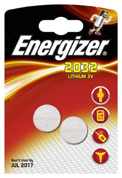 Элементы питания Energizer Батарейка Energizer «Miniatures Lithium» CR2032 2 шт.