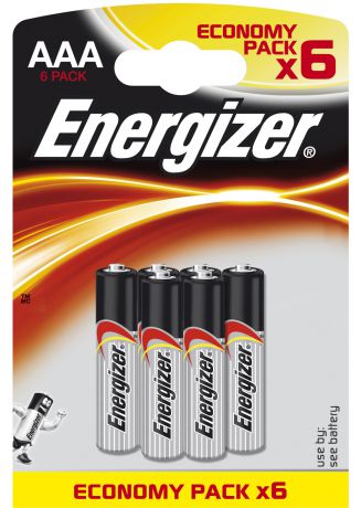 Элементы питания Energizer Батарейка Energizer "Alkaline Power" AAA/LR03 FSB6 6 шт.