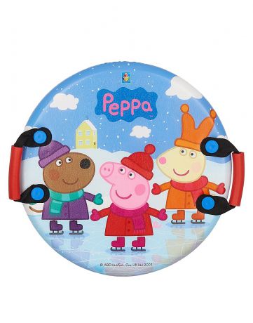 Ледянки 1toy Ледянка 1toy Peppa, 54см, кругл.с плотн.ручками, унив.