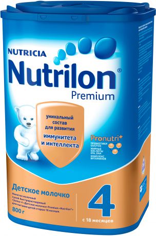 Сухие Nutrilon Nutrilon (Nutricia) 4 Premium (c 18 месяцев) 800 г