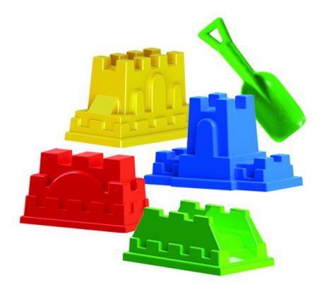 Игрушки для песка Пластмастер Крепость с совочком