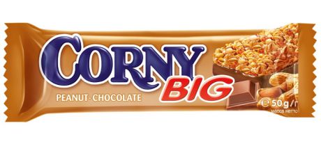 Десерты Corny Corny «Big» злаковый с арахисом и молочным шоколадом 50 г