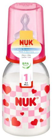 Бутылочки NUK Бутылочка Nuk с силиконовой соской с рождения 110 мл в асс.