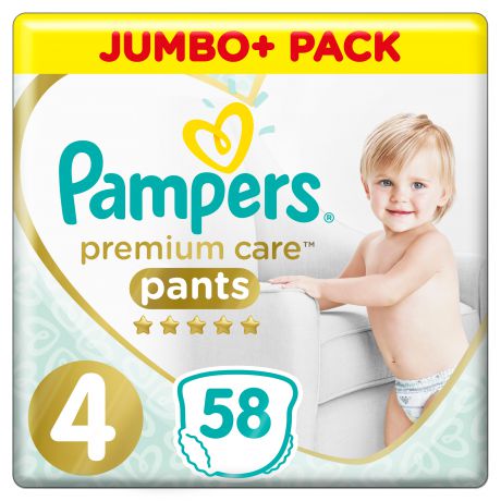 Подгузники Pampers Premium Care Pants Maxi 4 (9-15 кг) 58 шт.