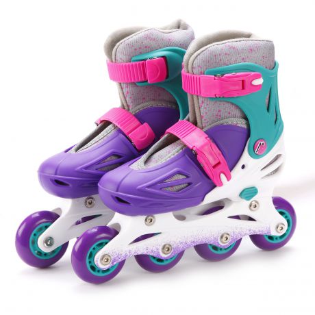 Ролики и скейтборды Moby Kids 30-33 раздвижные фиолетовые