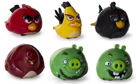 Фигурки героев мультфильмов Angry Birds Птичка на колесиках