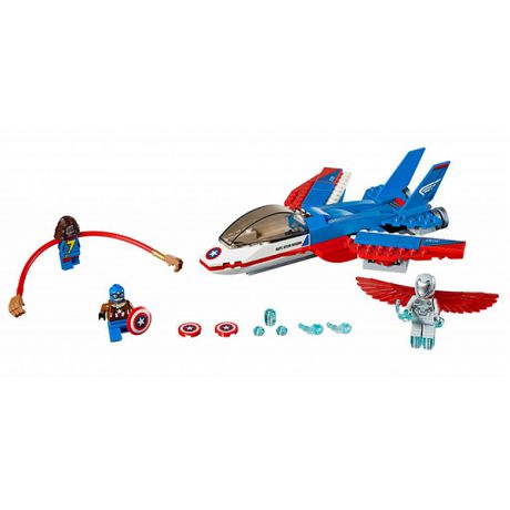 LEGO LEGO Super Heroes 76076 Воздушная погоня Капитана Америка