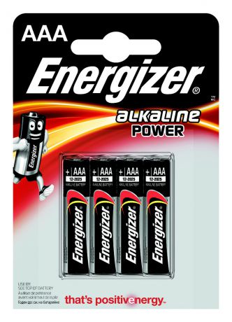 Элементы питания Energizer Батарейка Energizer AAA 4 шт.