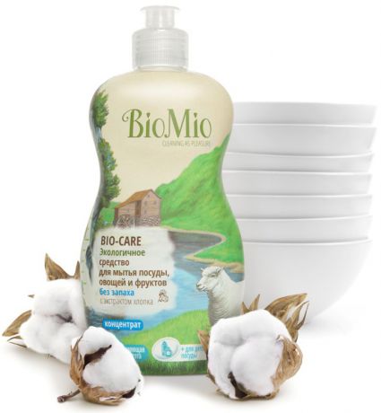 Бытовая химия BIO MIO Средство для мытья посуды, овощей и фруктов BioMio BIO-CARE концентрат 450 мл