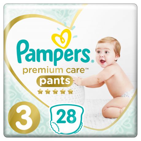 Подгузники-трусики Pampers Premium Care трусики 3 (6-11 кг) 28 шт.