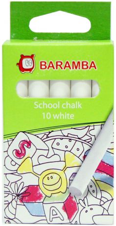 Канцелярия Baramba Мелки белые Baramba 10 шт.