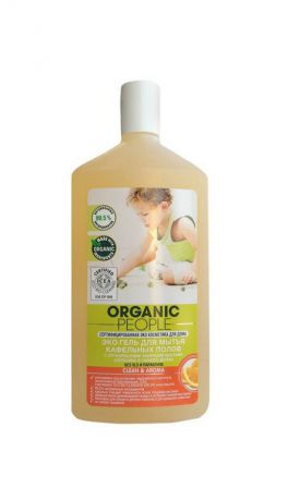 Бытовая химия Organic People Эко гель Organic People для мытья кафельных полов, 500 мл