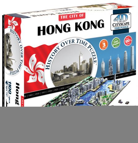 Пазлы 4D Cityscape Гонконг 1000 дет. объемный