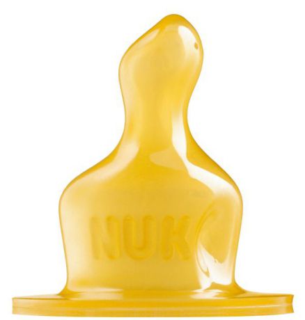 Соски для бутылочек NUK Соска латексная Nuk с воздушным клапаном для молока с рождения