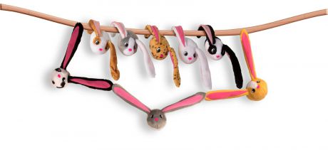 Мягкие игрушки ABtoys Кролик с магнитами 9,5 см