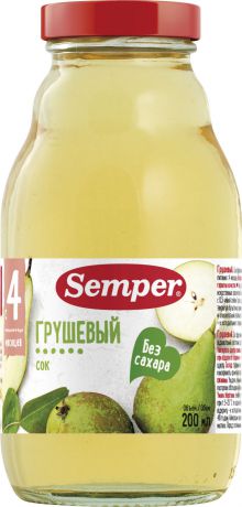 Напитки Semper Сок Semper Груша с 4 мес. 200 мл