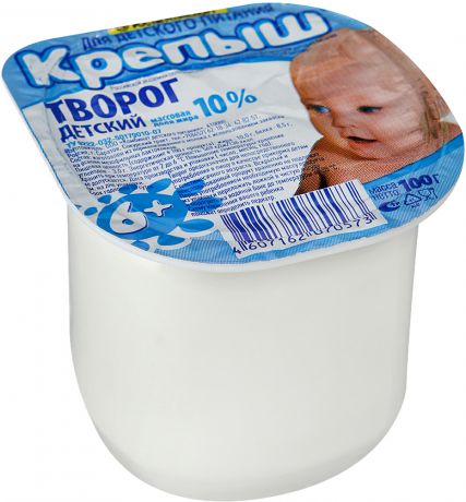 Молочная продукция Крепыш Творог Крепыш 10% с 6 мес. 100 г