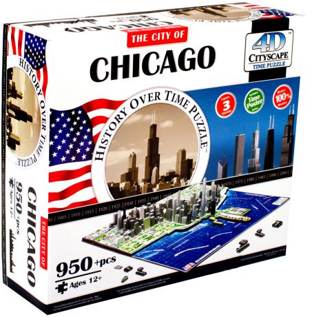 Пазлы 4D Cityscape Чикаго 950 дет. объемный