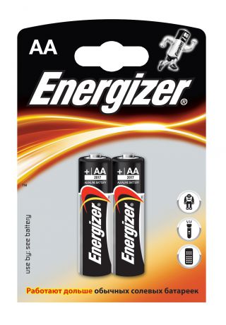 Элементы питания Energizer Элемент питания Energizer AA 2 шт.