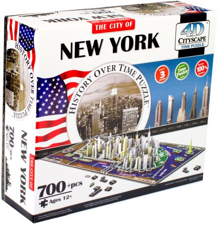 Пазлы 4D Cityscape Нью- Йорк 700 дет. объемный