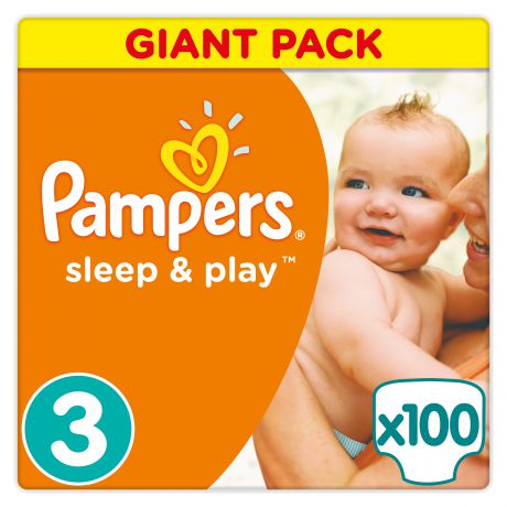 Подгузники Pampers Подгузники Pampers Sleep&Play 3 (4-9 кг) 100 шт.