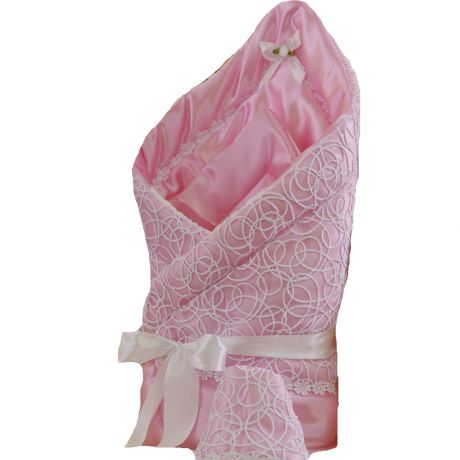 Комплекты на выписку Арго Одеяло на выписку для девочки Арго «Ажур», розовое