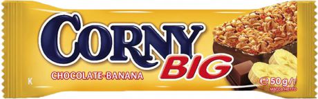 Десерты Corny Батончик Corny «Big» злаковый с бананом и молочным шоколадом 50 г