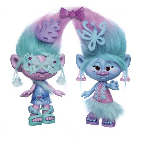Фигурки героев мультфильмов Trolls Модные близнецы