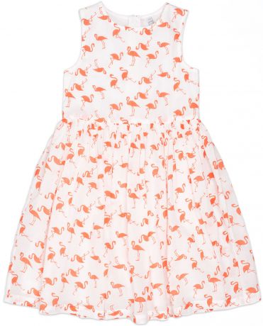 Платья и сарафаны Barkito Платье без рукавов Barkito, "Фламинго", белое