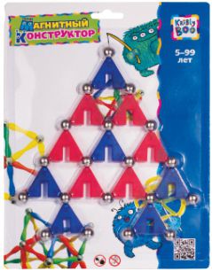 Наборы игрушечных инструментов Kribly Boo Конструктор Kribly Boo «Треугольники» магнитный 31 эл.