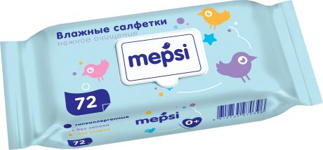 Прокладки и салфетки Mepsi Влажные салфетки Mepsi 72 шт.