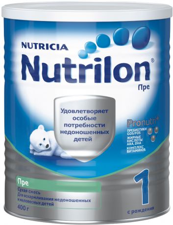 Сухие Nutrilon Молочная смесь Nutrilon Пре-1 с рождения 400 г