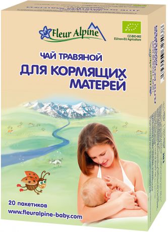 Питание для мам Fleur Alpine Чай для кормящих матерей Fleur Alpine Organic травяной 30 г