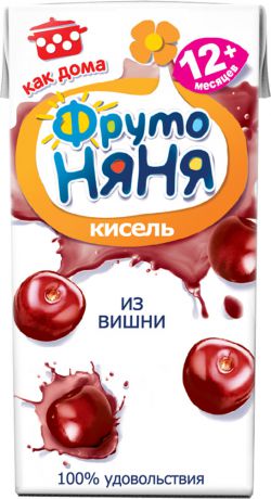 Напитки Фрутоняня Кисель Фруто Няня Вишня с 12 мес. 200 мл