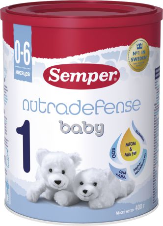 Сухие Semper Semper Baby Nutradefense 1 (0-6 месяцев) 400 г