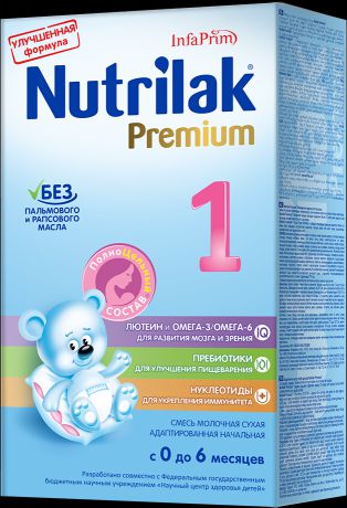 Сухие Nutrilak Nutrilak (InfaPrim) Premium 1 (с 0 до 6 месяцев) 350 г