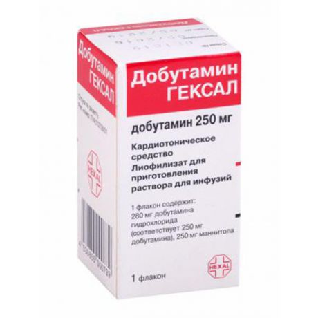 добутамин гексал лиоф для инф 250 мг 1 фл
