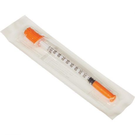 шприц инсулиновый u-100 1 мл 29g N100