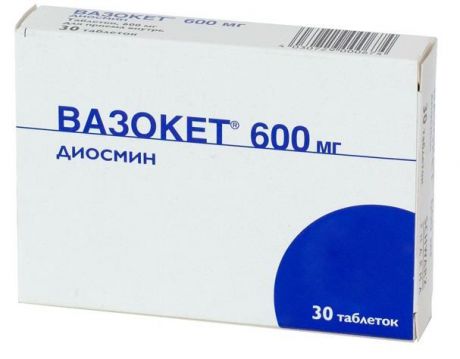 вазокет 600 мг 30 табл