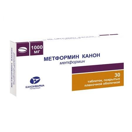 метформин канон 1000 мг 30 табл