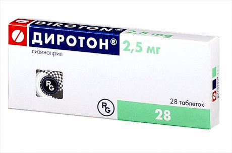 диротон 2,5 мг 28 табл