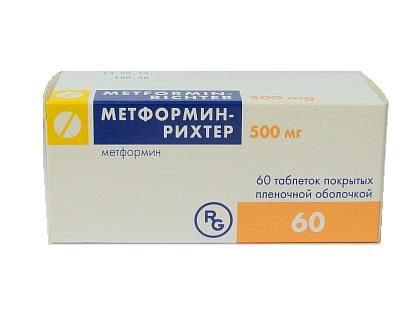 метформин-рихтер 500 мг 60 табл