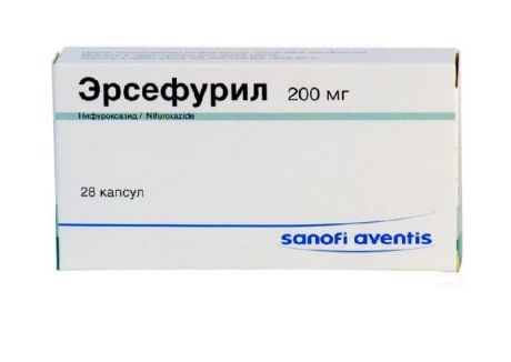 эрсефурил 200 мг 28 капс