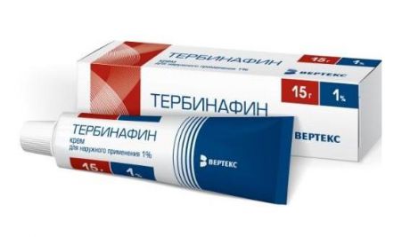тербинафин-вертекс крем 1% 15 г