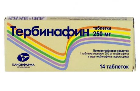 тербинафин таблетки 250 мг n14