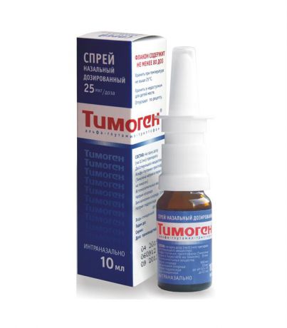 тимоген спрей назальный 25 мкг/доза 10 мл (80 доз)