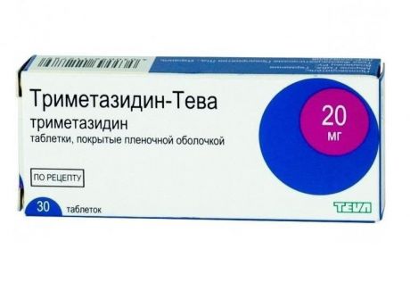 триметазидин-тева 20 мг 30 табл