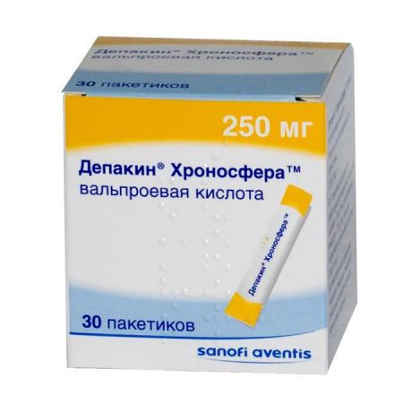 депакин хроносфера гранулы 250 мг 30 пакет