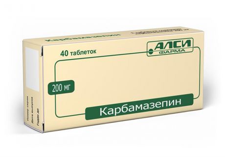 карбамазепин 200 мг 40 табл